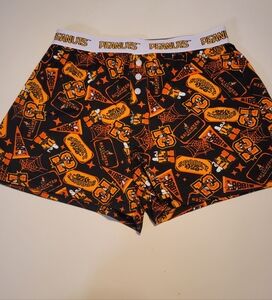 Peanuts‎ Halloween Black Boxer Shorts L Snoopy Spooky Vibes New